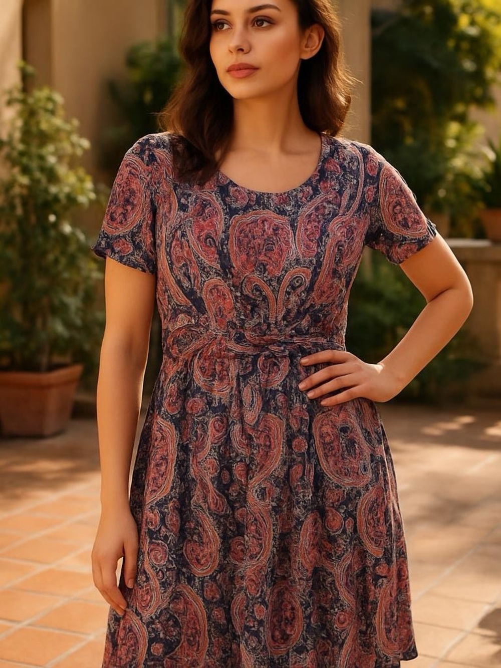 Sami & Jo Paisley Dress Size XL